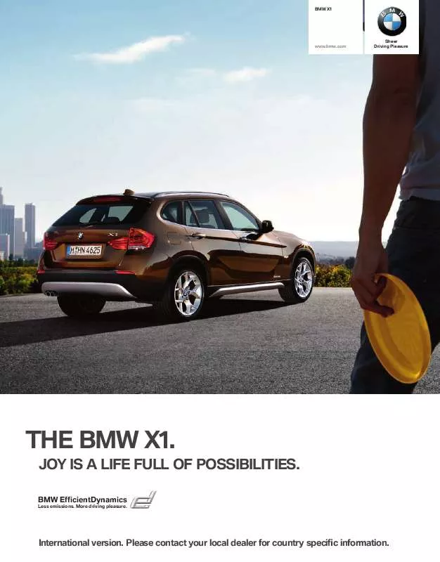 Mode d'emploi BMW X1 SDRIVE20D