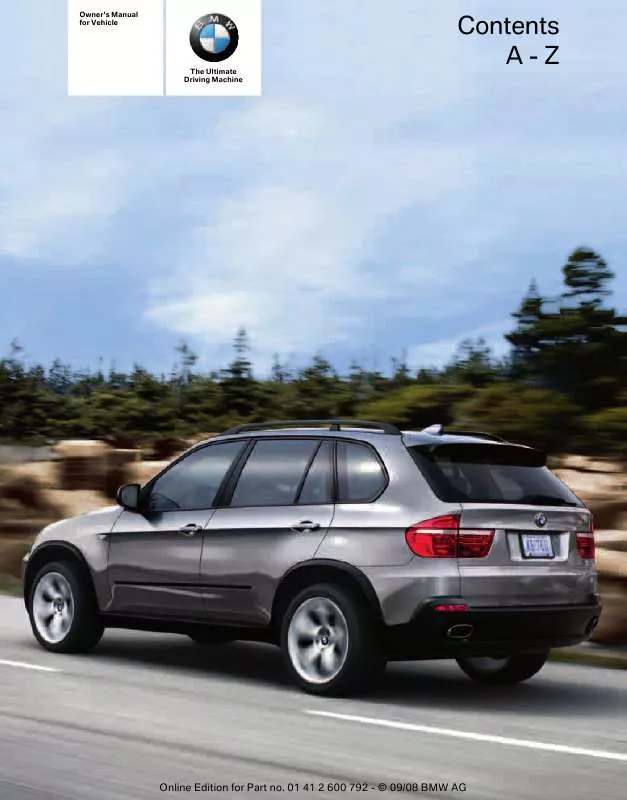 Mode d'emploi BMW X5 XDRIVE 30I