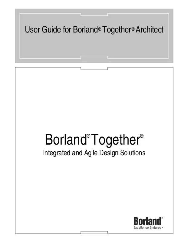 Mode d'emploi BORLAND TOGETHER ARCHITECT