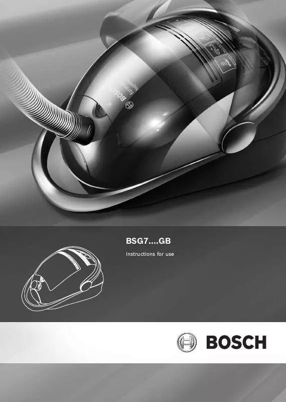 Mode d'emploi BOSCH BSG72200GB