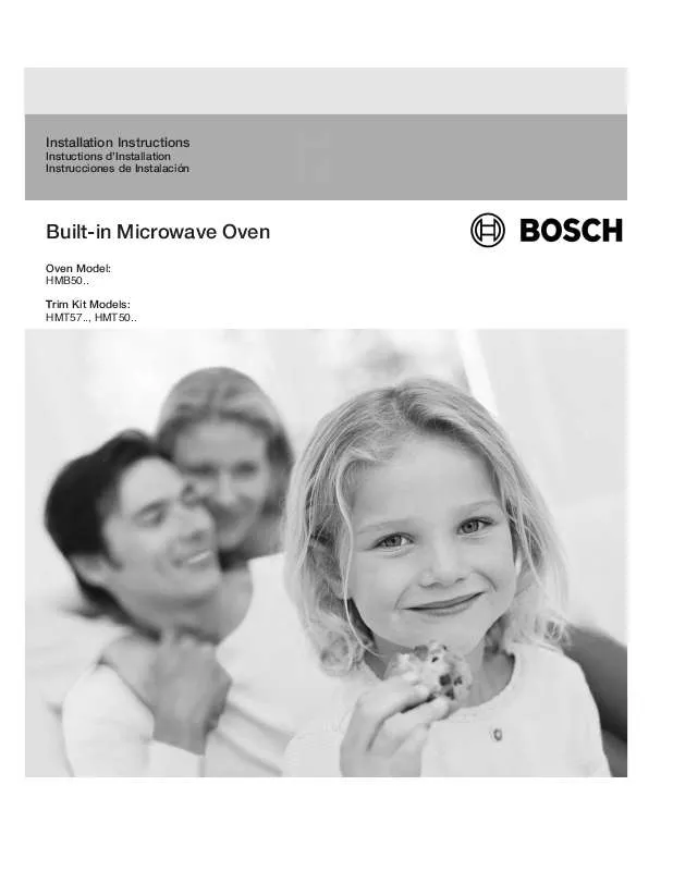 Mode d'emploi BOSCH HMT5720