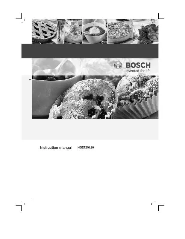 Mode d'emploi BOSCH HSE720120