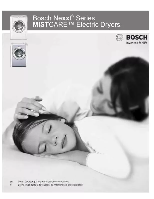 Mode d'emploi BOSCH WTMC5330CN