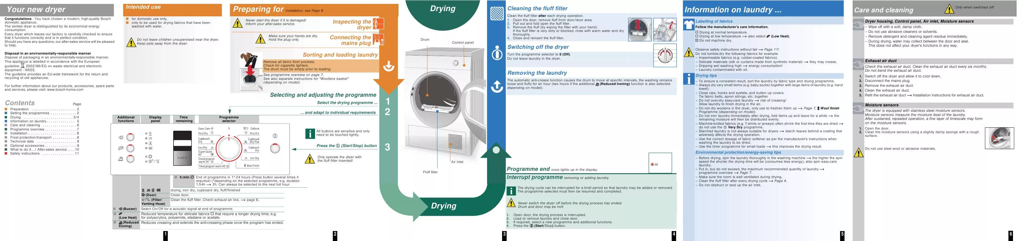 Mode d'emploi BOSCH WTV76302SN