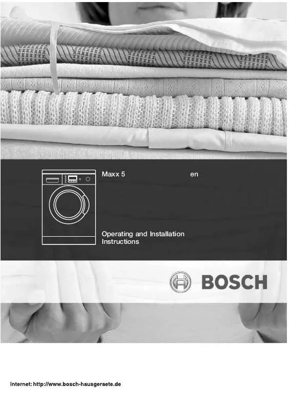 Mode d'emploi BOSCH WVD24520EU