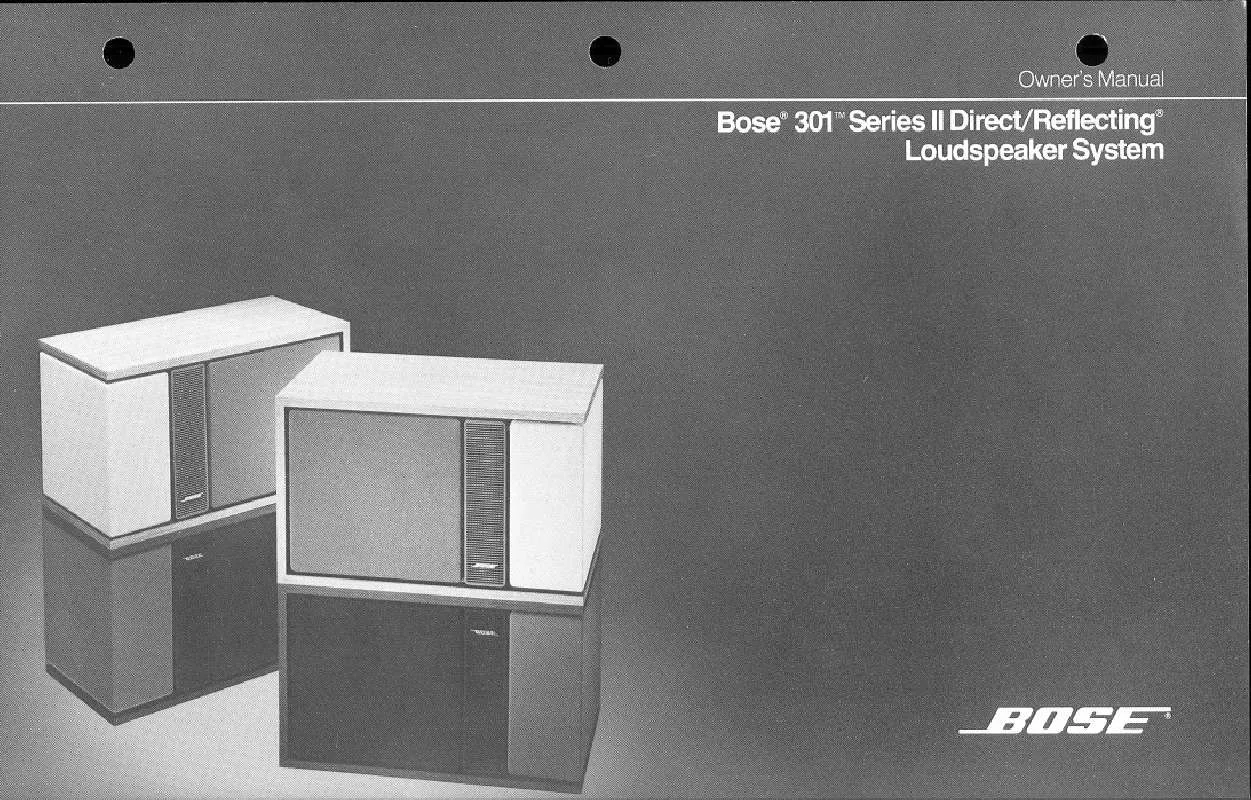 Mode d'emploi BOSE 301 II