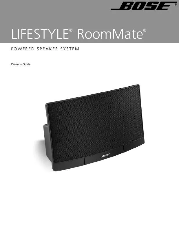 Mode d'emploi BOSE LIFESTYLE ROOMMATE POWERED SPEAKER SYSTEM