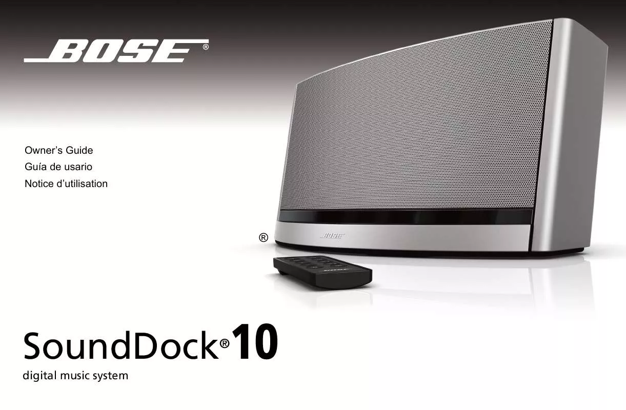 Mode d'emploi BOSE SOUNDDOCK 10