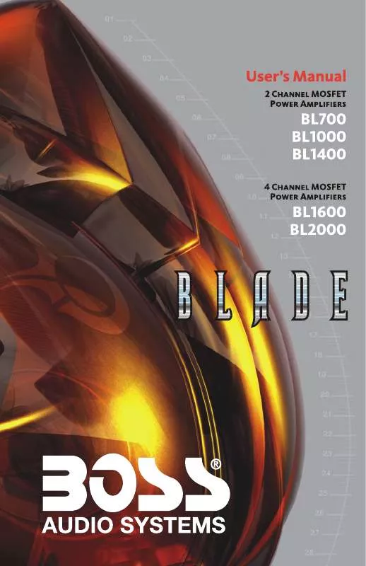 Mode d'emploi BOSS BLADE BL2000