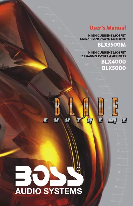 Mode d'emploi BOSS BLADE EXXTREME BLX4000M