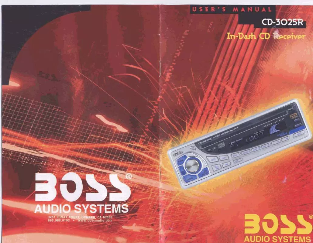 Mode d'emploi BOSS CD-3025R