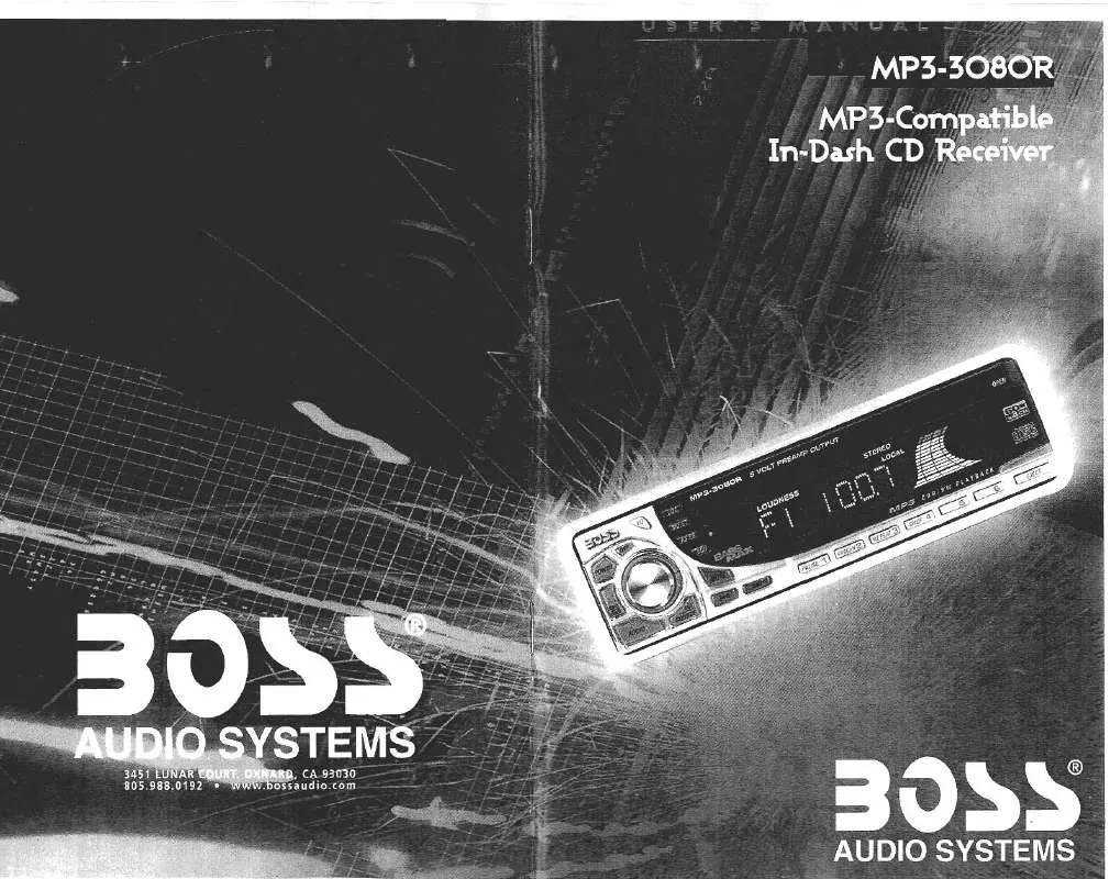 Mode d'emploi BOSS MP3-3080R