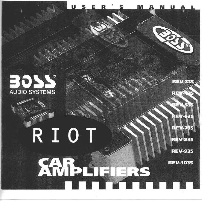 Mode d'emploi BOSS RIOT REV1035