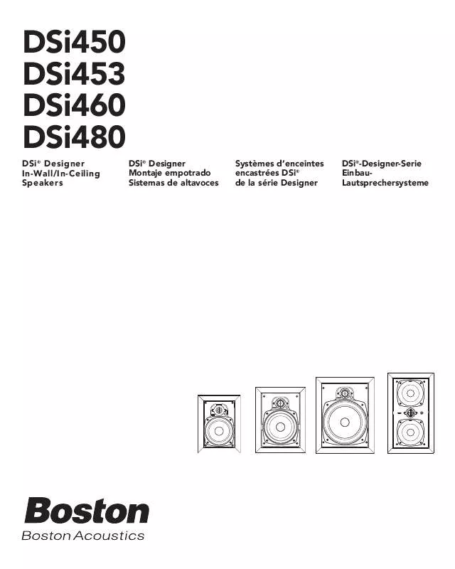 Mode d'emploi BOSTON ACOUSTICS DSI450