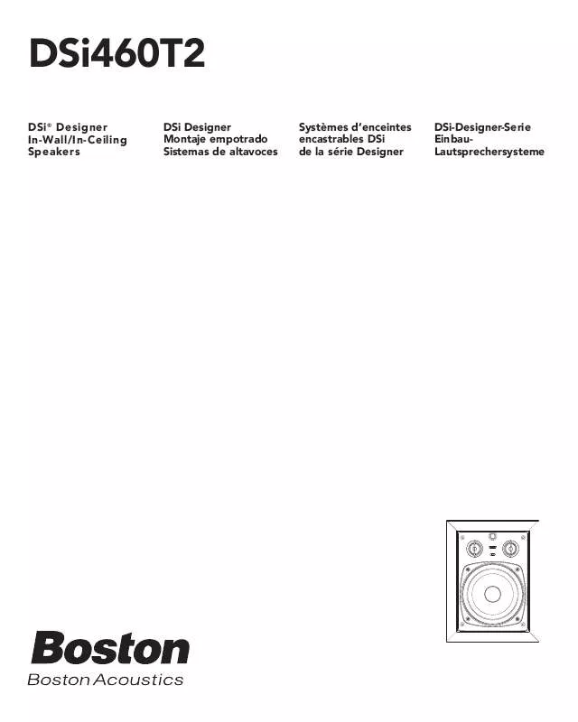 Mode d'emploi BOSTON ACOUSTICS DSI460T2