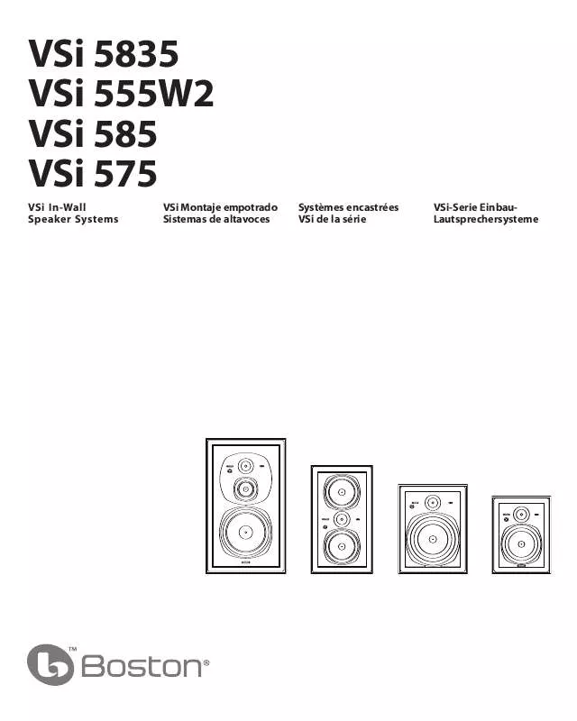 Mode d'emploi BOSTON ACOUSTICS VSI 575