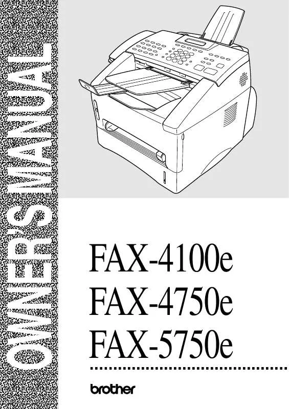 Mode d'emploi BROTHER FAX-5750E