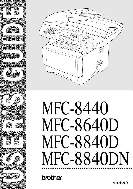 Mode d'emploi BROTHER MFC-8440