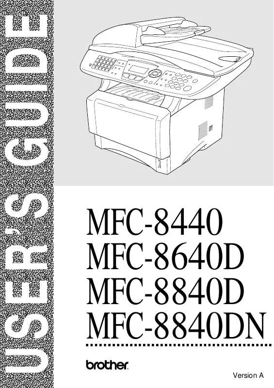 Mode d'emploi BROTHER MFC-8840D