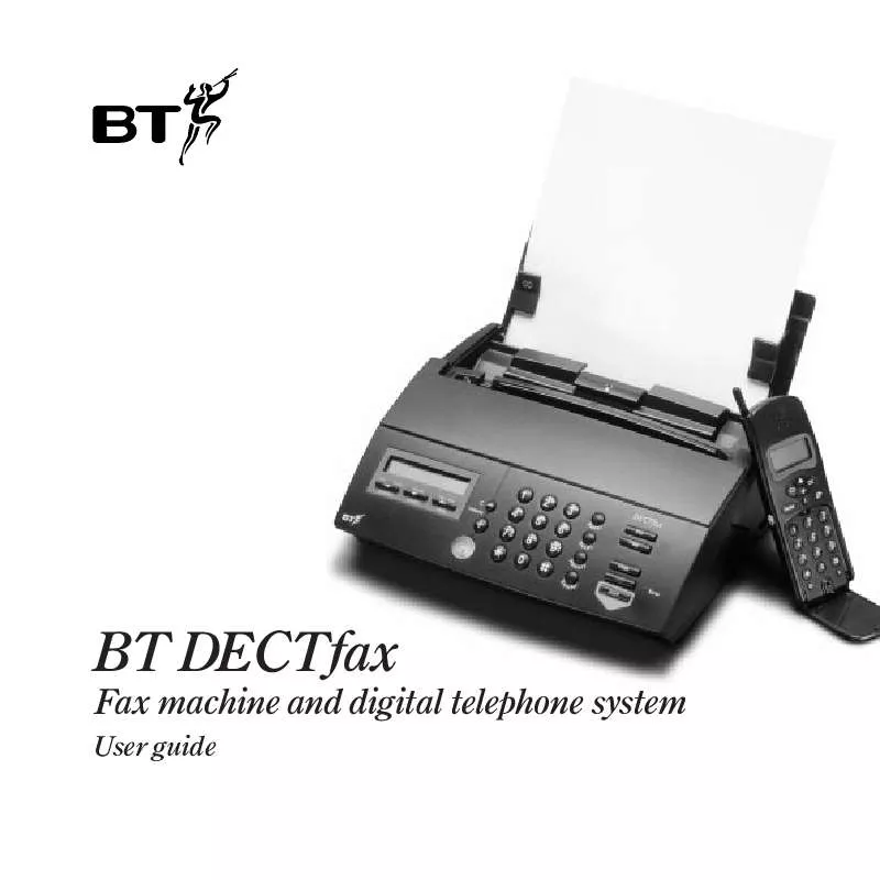 Mode d'emploi BT DECTFAX