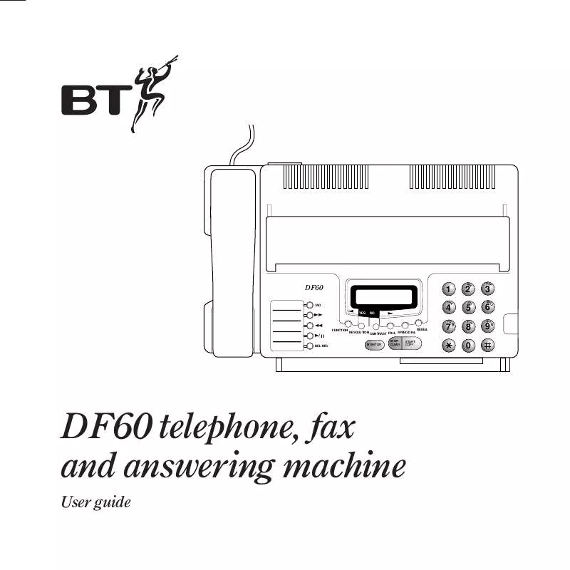 Mode d'emploi BT DF60 FAX