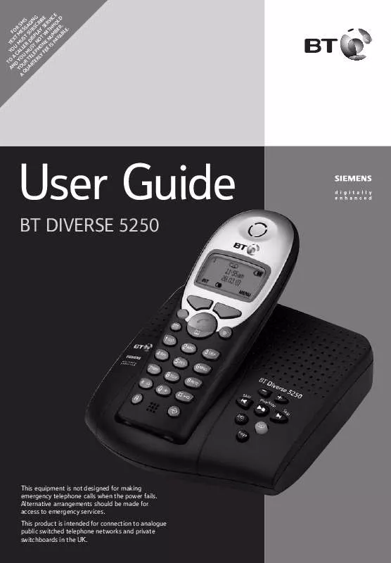 Mode d'emploi BT DIVERSE 5250