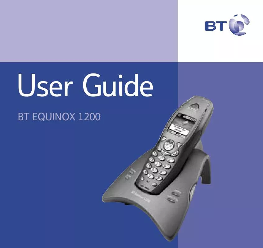 Mode d'emploi BT EQUINOX 1200