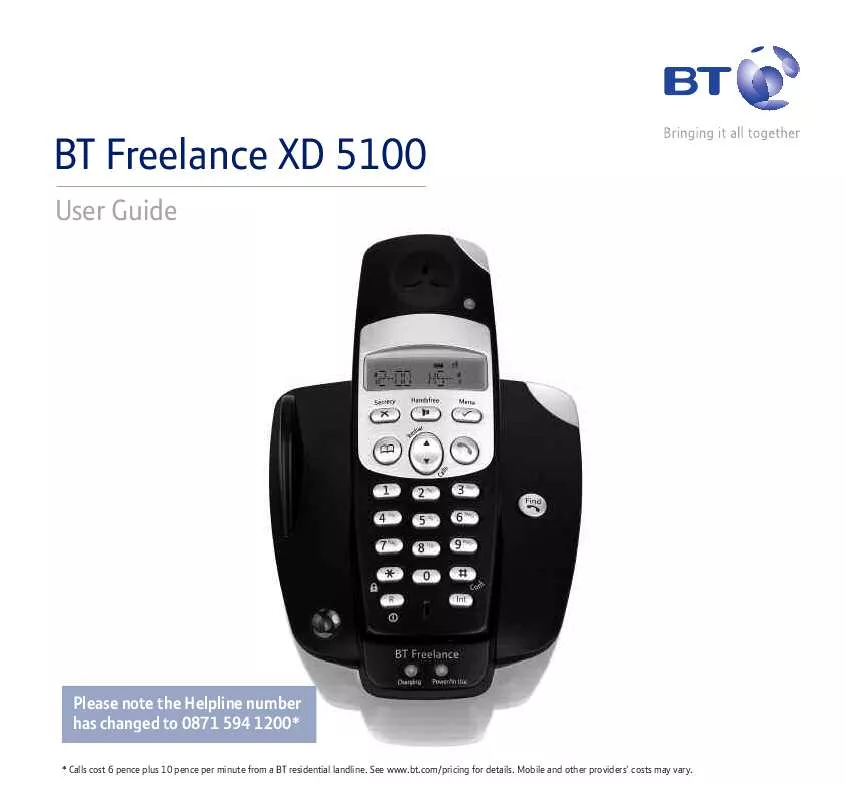 Mode d'emploi BT FREELANCE XD 5100