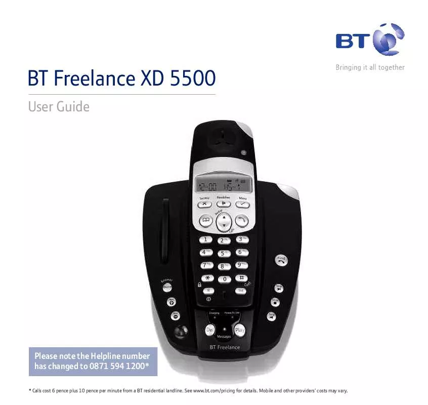 Mode d'emploi BT FREELANCE XD5500