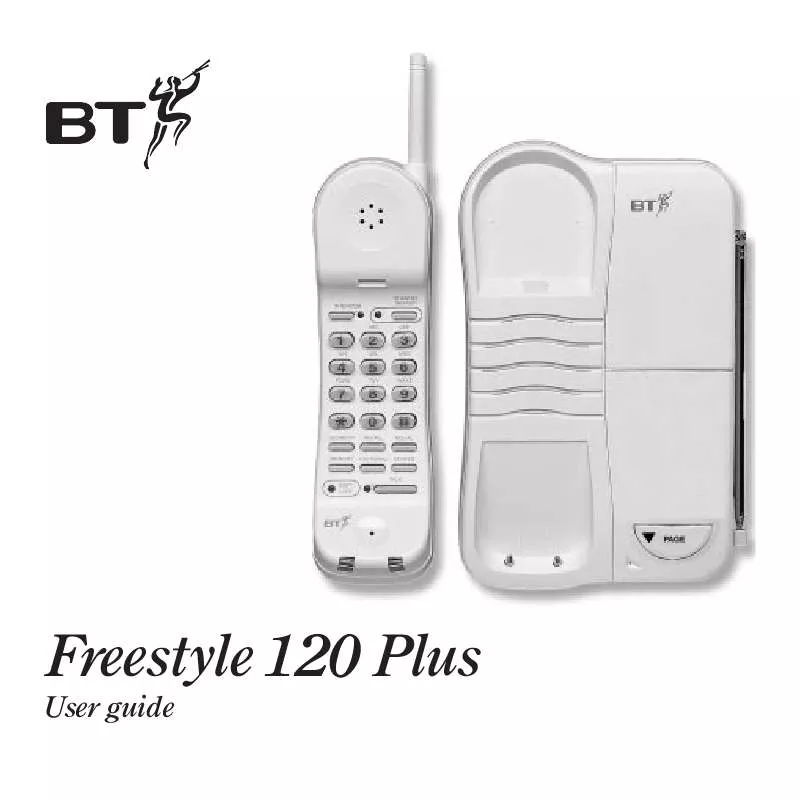 Mode d'emploi BT FREESTYLE 120 PLUS