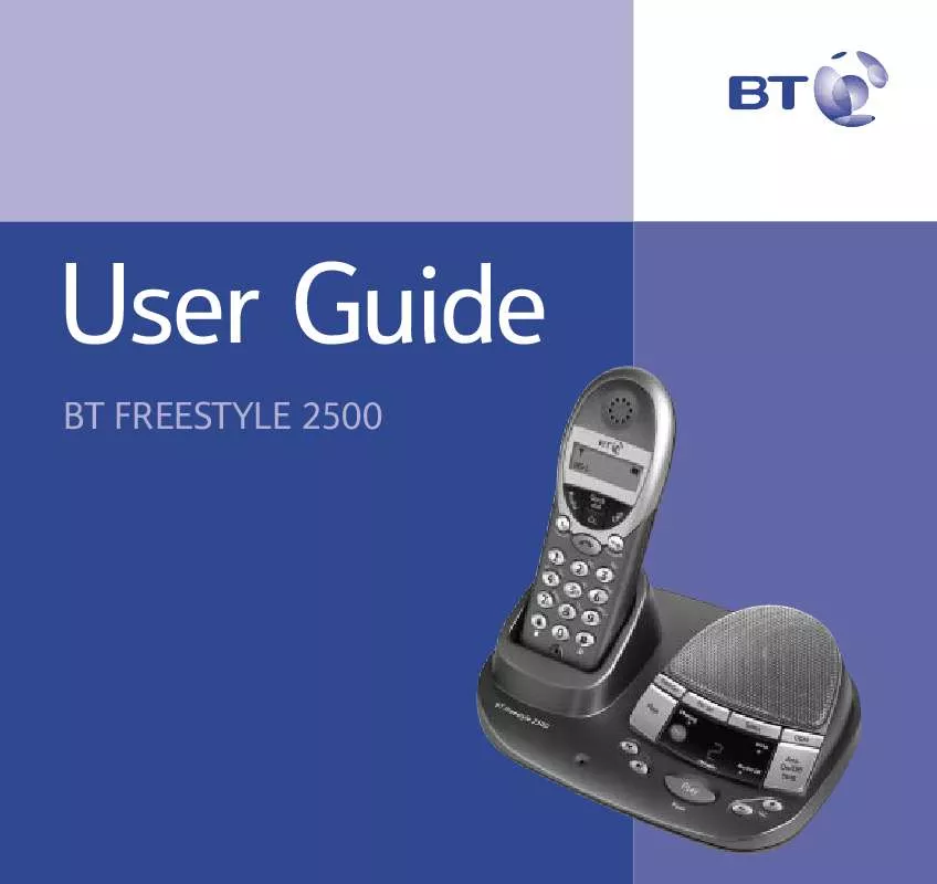 Mode d'emploi BT FREESTYLE 2500