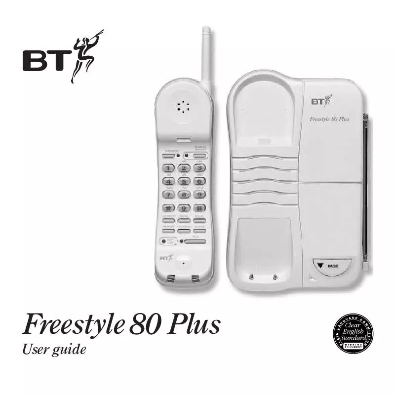 Mode d'emploi BT FREESTYLE 80 PLUS