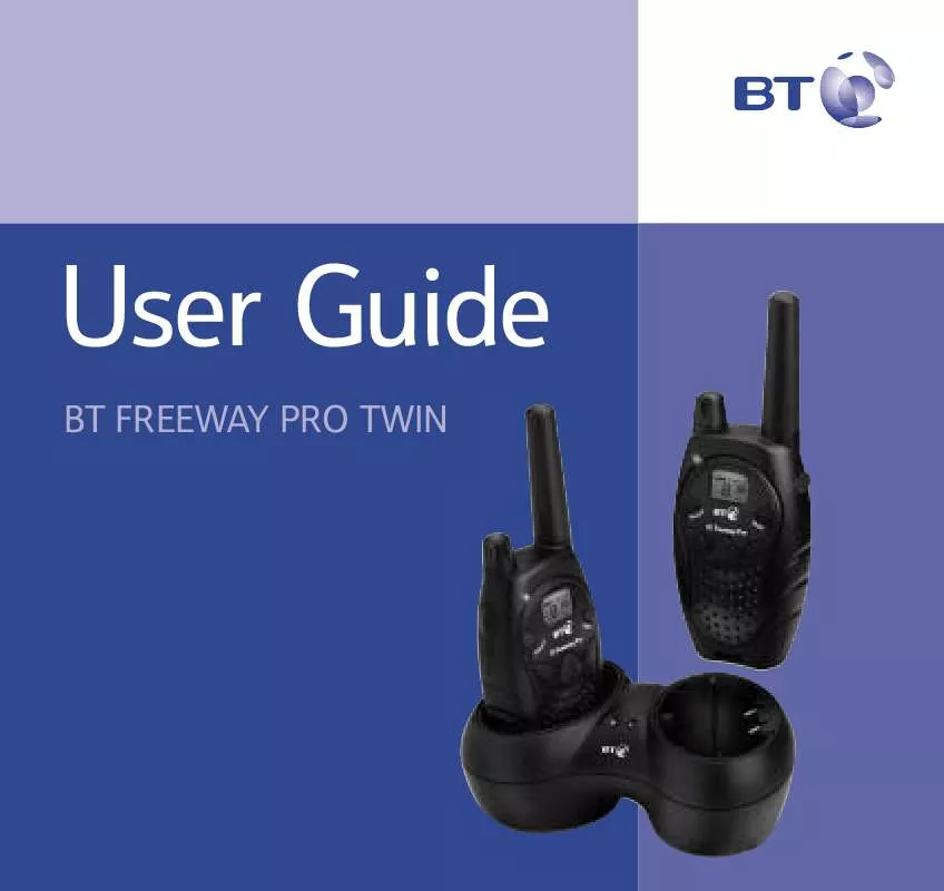 Mode d'emploi BT FREEWAY PRO TWIN