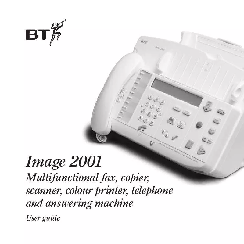 Mode d'emploi BT IMAGE 2001