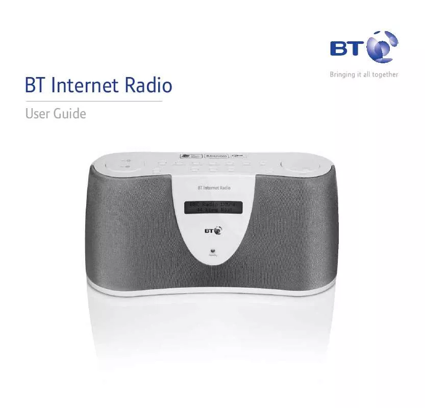 Mode d'emploi BT INTERNET RADIO