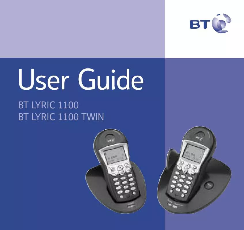 Mode d'emploi BT LYRIC 1100 TWIN