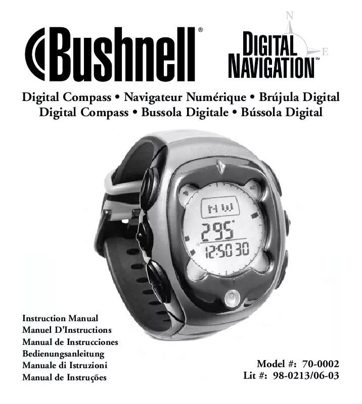 Mode d'emploi BUSHNELL DIGITALCOMPASS 70-0002