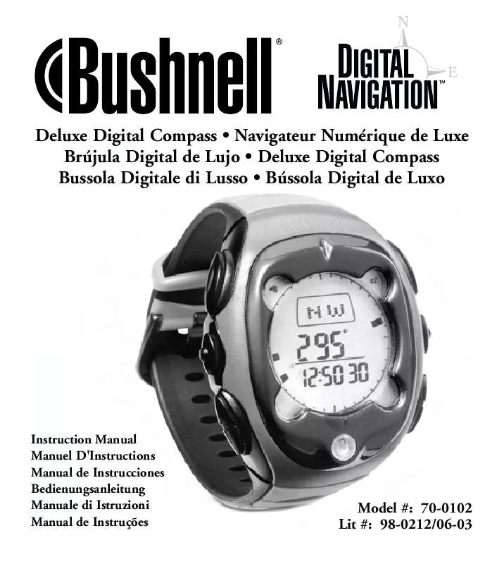 Mode d'emploi BUSHNELL DIGITALCOMPASS PRO 70-0102