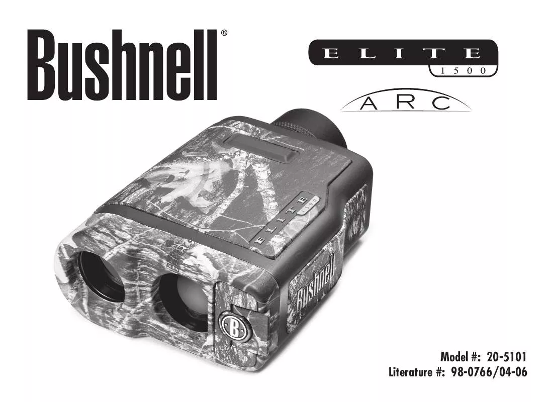 Mode d'emploi BUSHNELL ELITE 1500 20-5101