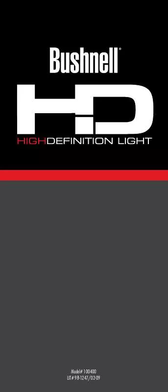 Mode d'emploi BUSHNELL HD LIGHT