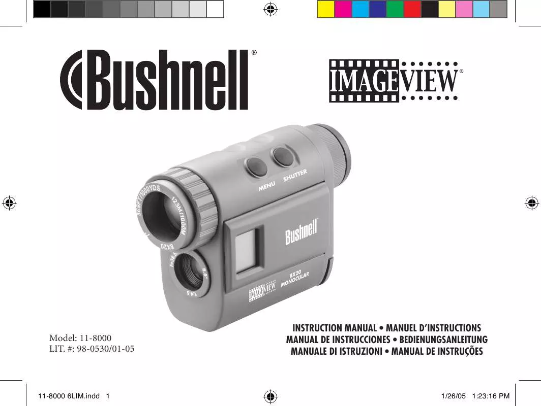 Mode d'emploi BUSHNELL IMAGEVIEW MONOCULAR 11-8000