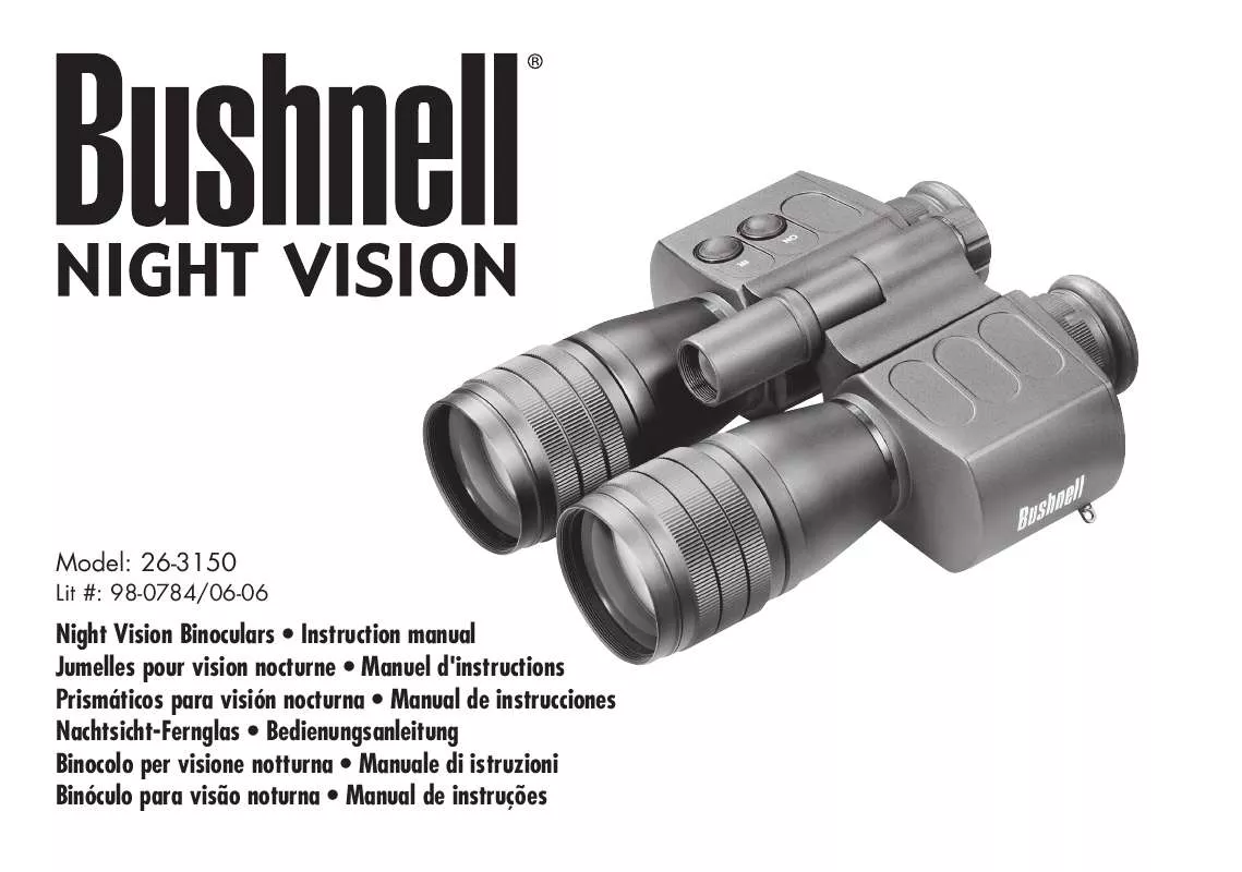 Mode d'emploi BUSHNELL NIGHT VISION 26-3150