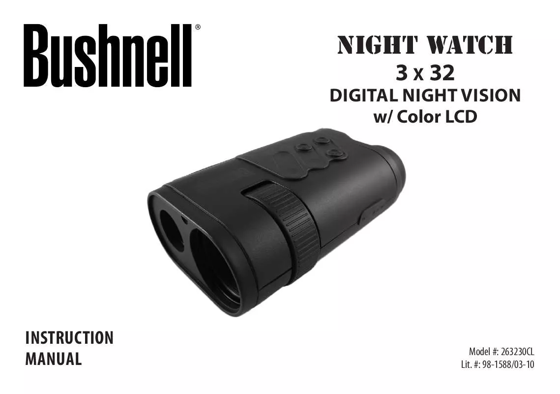 Mode d'emploi BUSHNELL NIGHT WATCH