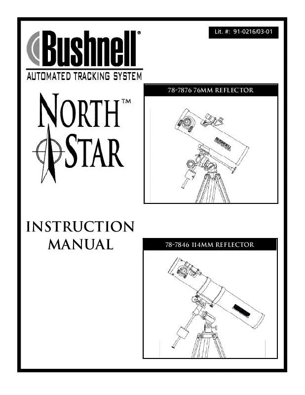 Mode d'emploi BUSHNELL NORTHSTAR ATS 78-7876