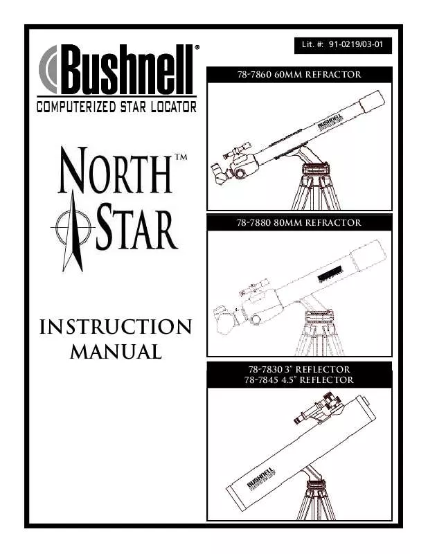 Mode d'emploi BUSHNELL NORTHSTAR CSL 78-7860