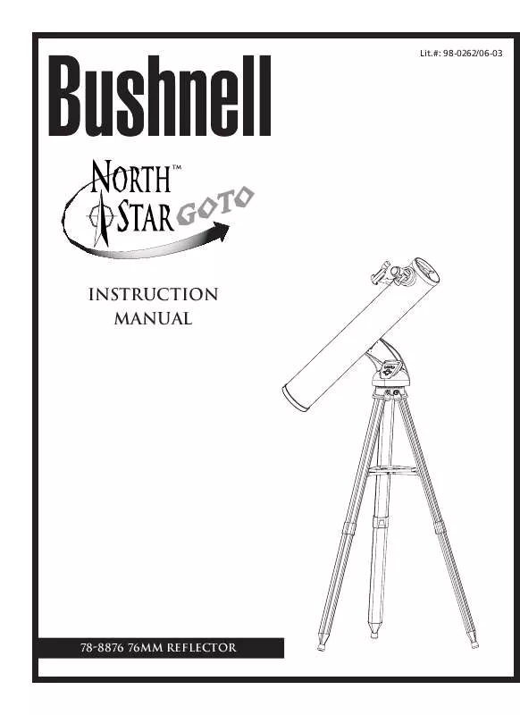 Mode d'emploi BUSHNELL NORTHSTAR GOTO 78-8876