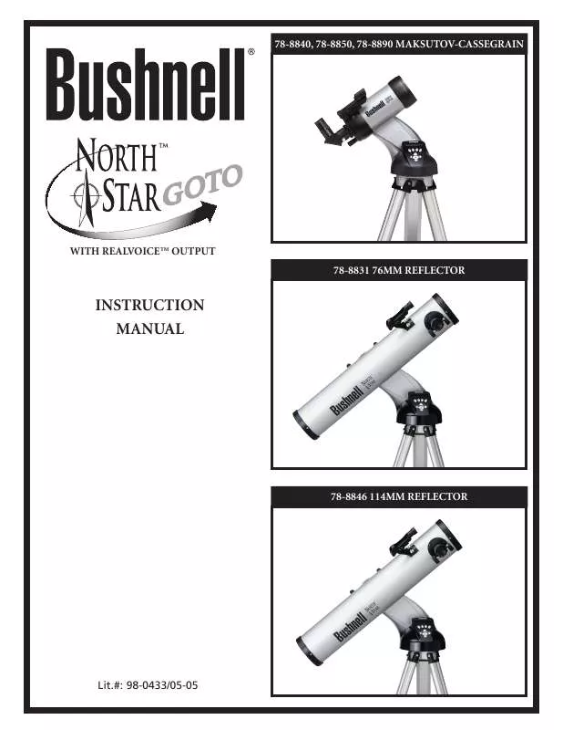 Mode d'emploi BUSHNELL NORTHSTAR GOTORV 78-8831