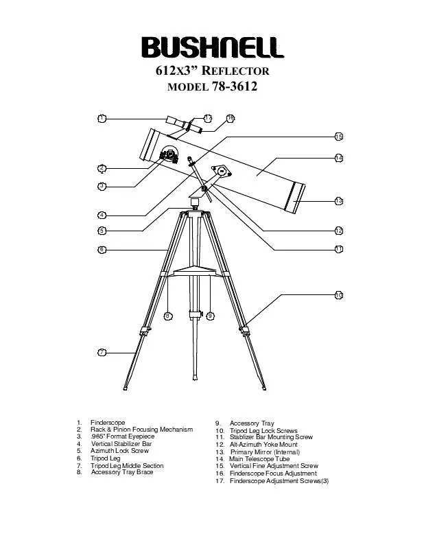 Mode d'emploi BUSHNELL VOYAGER 78-3612