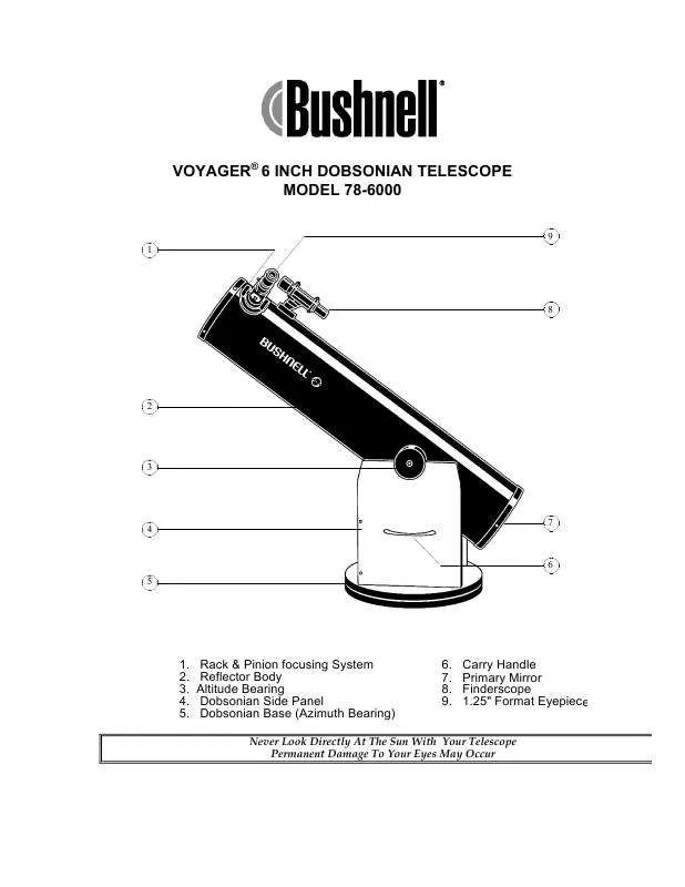 Mode d'emploi BUSHNELL VOYAGER 78-6000