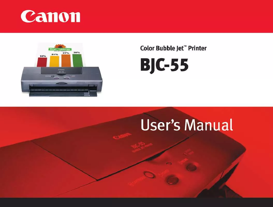 Mode d'emploi CANON BJC-55